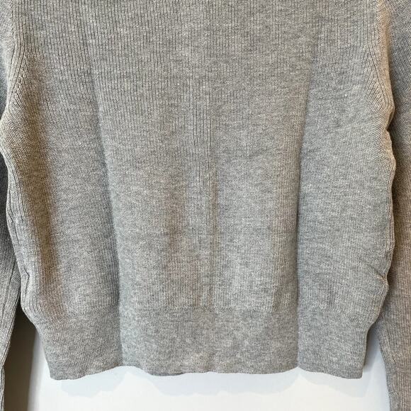 J.Crew Collection Embellished Cardigan Sweater Cotton Holiday CD379 Grey 12 13 - Picture 10 of 14